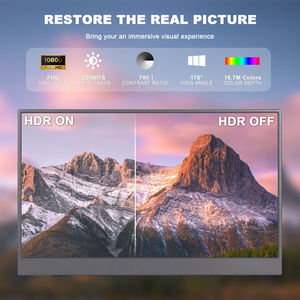 SIBOLAN Ultra-Thin 15.6 Inch 1080P Dual <strong>LCD</strong> <strong>Display</strong> Laptop <strong>Screen</strong> Extender Portable <strong>USB</strong> Interface Monitors IPS LED Panel OEM ODM - Product Image 2