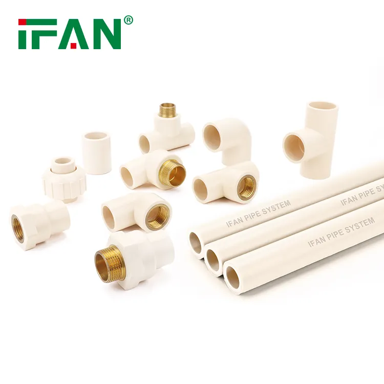 IFAN Trung Quốc màu be ống PVC và phù hợp khuôn xoay PVC phụ kiện đường ống PVC phụ kiện đường ống