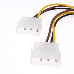 0.5FT 6 inç 2 x Molex 4 pin 6-Pin PCI Express ekran kartı Pci-e ATX PSU güç dönüştürücü kablosu-Molex Pcie 6 pin adaptörü - Product Image 3