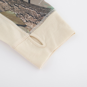 Meio-peso respirável 250GSM Merino lã Camo Pullover camisa de manga comprida térmica masculino - Product Image 5