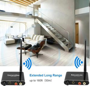 2.4ghz Wireless Wifi <strong>Audio</strong> Music Transmitter and Receiver With 3.5mm R/L RCA Wireless <strong>Audio</strong> Adapter for DVD TV <strong>Computer</strong> CD