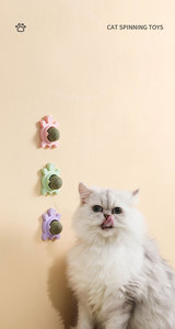 Juguete de hierba gatera para mascotas más vendido, forma de aguacate, hierba gatera desmontable giratoria, juguete interactivo para masticar y limpiar dientes para gatos - Product Image 6