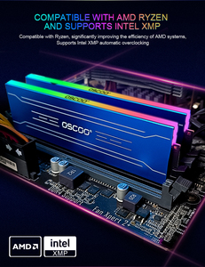 OSCOO Ram DDR4 RGB for Gaming Pc 16GB 3600MHZ Memoria Ram with Heatsink 1.35V DDR4 <strong>Memory</strong> - Product Image 2