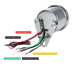 Dc 12V phổ xe máy tachometer màu xanh LED Backlit 1000rpm Analog tachometer điện tử tach Meter xe máy tacho đo - Product Image 5
