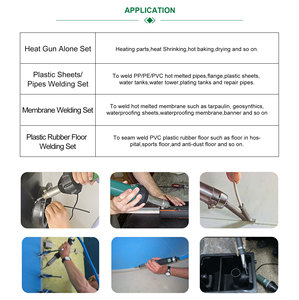 2500W SWT-NS1600S Warm Ceramic Heating Core Element Green Hot Air Gun Max 1600L/Min for <strong>HDPE</strong>