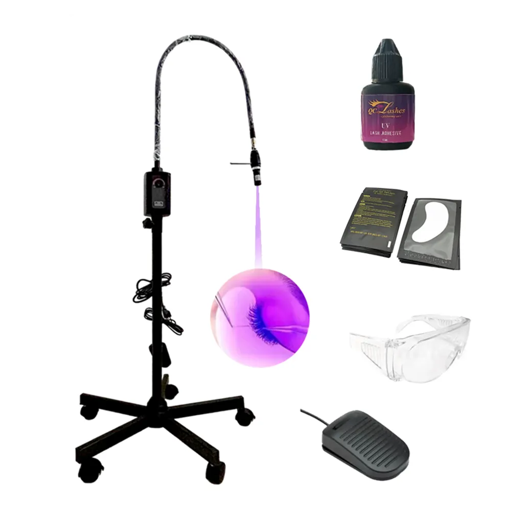 Custom UV led lash lamp kits for lash extensions uv glue curing led lash light for eyelashes extensions