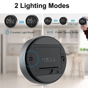 Rotazione digitale magnetico conto alla rovescia Timer da cucina Timer visivo con grande LED per la cottura in aula Fitness idea timer - Product Image 2