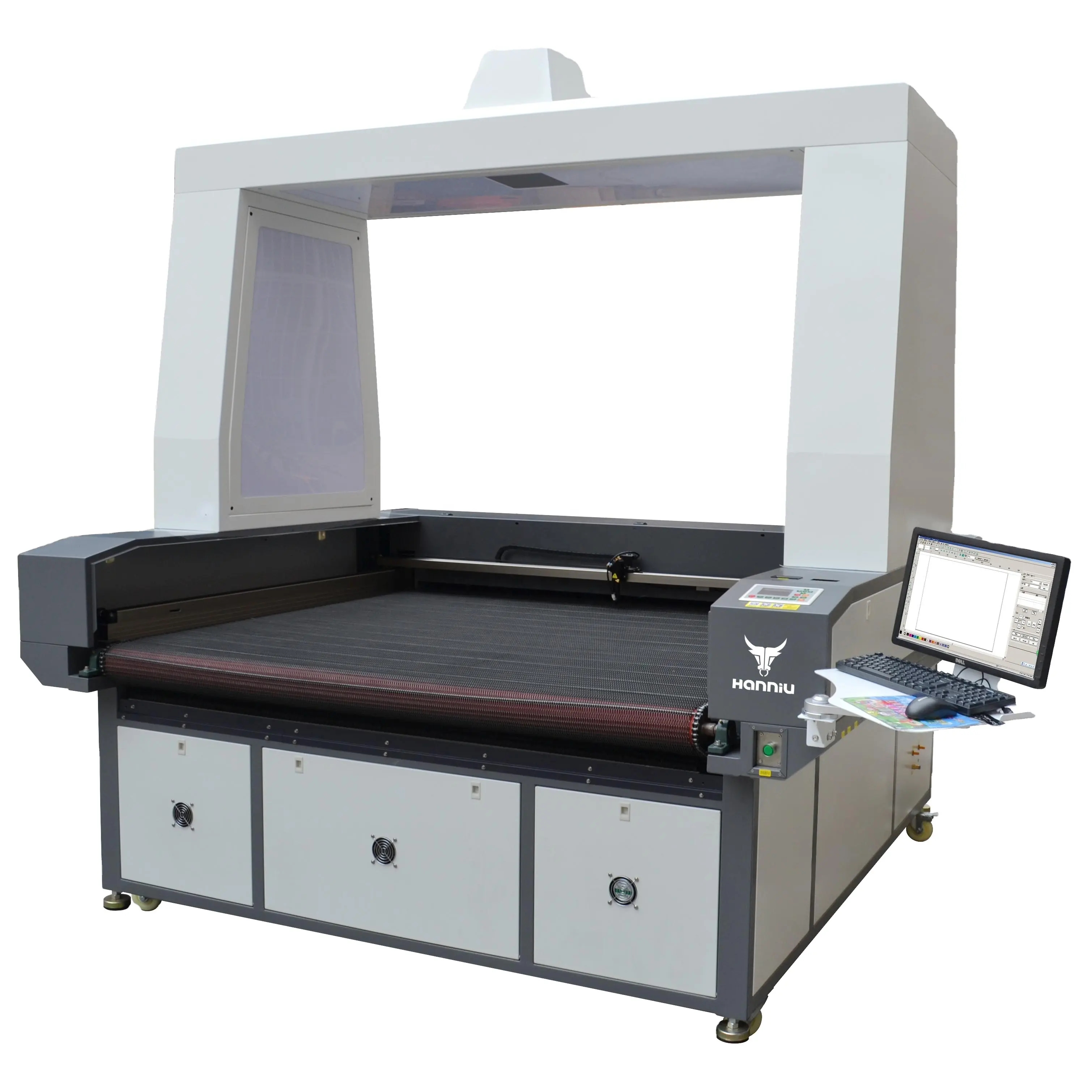 Máquina de corte láser inteligente con impresión Digital, cortador láser CCD de alta precisión para tela, textil, ropa