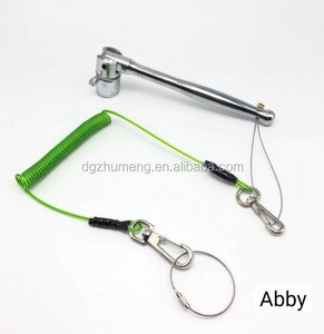 Zwei Konstruktion verriegelungen Beide Schutz inspektions sicherheits haken Absturz sicherung Industrial 1 Tool Stretch Lanyard mit Haken