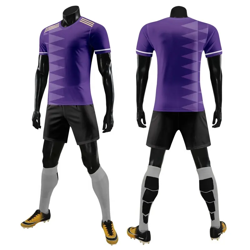 Custom Sublimatie Amerikaanse Voetbal Jersey Goedkope Heren Voetbalshirt Jeugd Jongen Groen En Wit Voetbal Trainingsshirt Set WO-X961