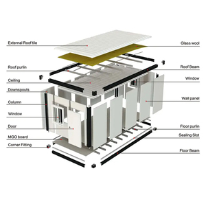 Estructura prefabricada de acero estructura de precio de almacenamiento modular envío casa prefabricada contenedor - Product Image 2