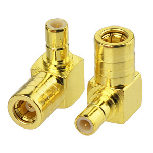 2PCS SMB זכר לנקבה זווית ישרת אנטנת מתאם מחבר עבור רכב לווין <span class=keywords><strong>XM</strong></span> סיריוס רדיו