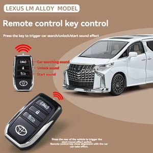 Ses ve ışık geri çekme ile RC anahtar ile pres döküm model araba 1:24 MPV metal model araba oyuncaklar modelo del metal - Product Image 2