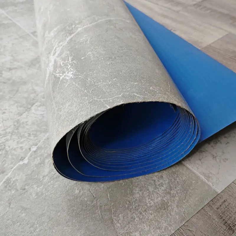 1.5mm Durable Non-Slip PVC Sheet Floor Fiberglass Commercial Vinyl Flooring Roll