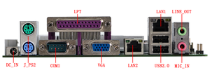 2025 placa base Intel Atom D425/D525 CPU LAN única predeterminada 8USB escritorio ATX Power VGA LVDS WIFI/Bluetooth/4G DDR3 MSATA LPT - Product Image 5