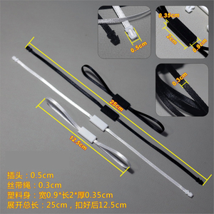 Nylon <strong>String</strong> Handing <strong>Tags</strong> for Closing Plastic Seal <strong>Hang</strong> <strong>Tag</strong> <strong>Loop</strong> <strong>String</strong> Garment Satin Ribbon Lock HangTag <strong>Strings</strong> - Product Image 3