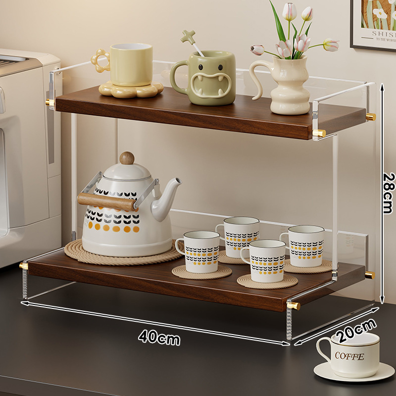 Walnut color - Flat style, large size
