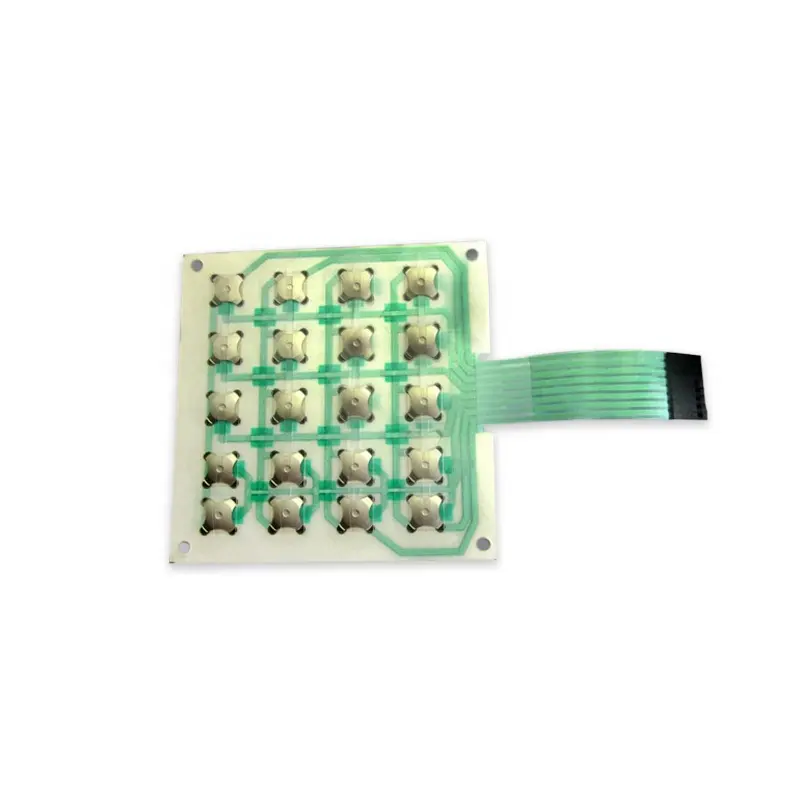 Hot Sales Control Keypad Circuit Druck überlagerung Tastatur membran schalter mit Metall kuppel