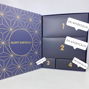 Nóng! Tùy Chỉnh Có Thể Tái Chế <span class=keywords><strong>Advent</strong></span> Lịch Rỗng Make up Tông Giấy Mỹ Phẩm Bao Bì <span class=keywords><strong>Advent</strong></span> Lịch Hộp Quà Tặng Cho Giáng Sinh - Product Image 5