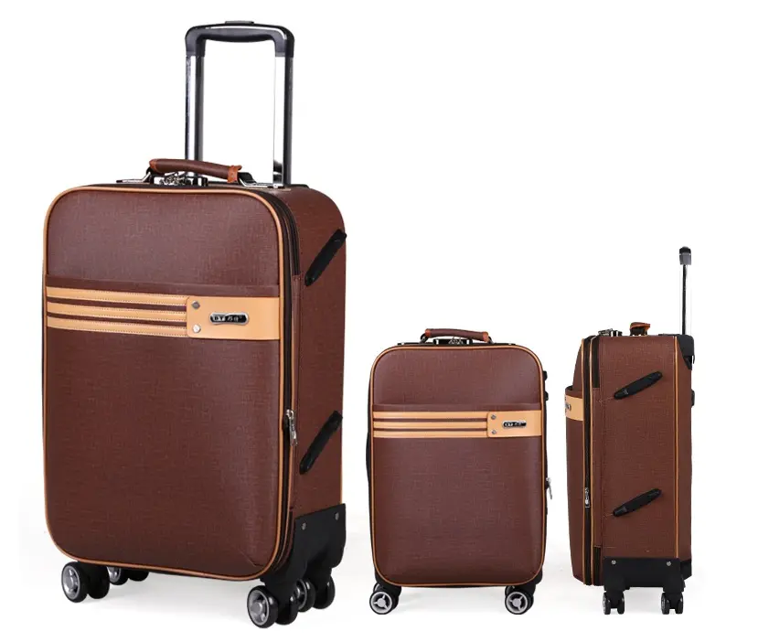 Sacs de voyage en cuir pu imperméable, personnalisé, valise design d'impression avec le petit sac à main
