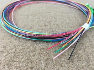Precio de fábrica monomodo 12 colores LC APC fibra óptica Fanout Pigtail Bunchy para telecomunicaciones redes de comunicación de datos - Product Image 6