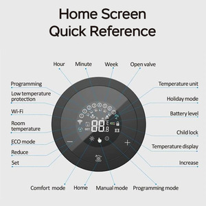 Smart life zigbee termostato trv valvola del radiatore attuatore regolatore di temperatura automatico programmabile lcd per alexa google home - Product Image 4