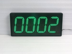 Gran contador de pulsos digital LED de 6 pulgadas y 4 dígitos con pantalla para temporizadores y aplicaciones de conteo - Product Image 4
