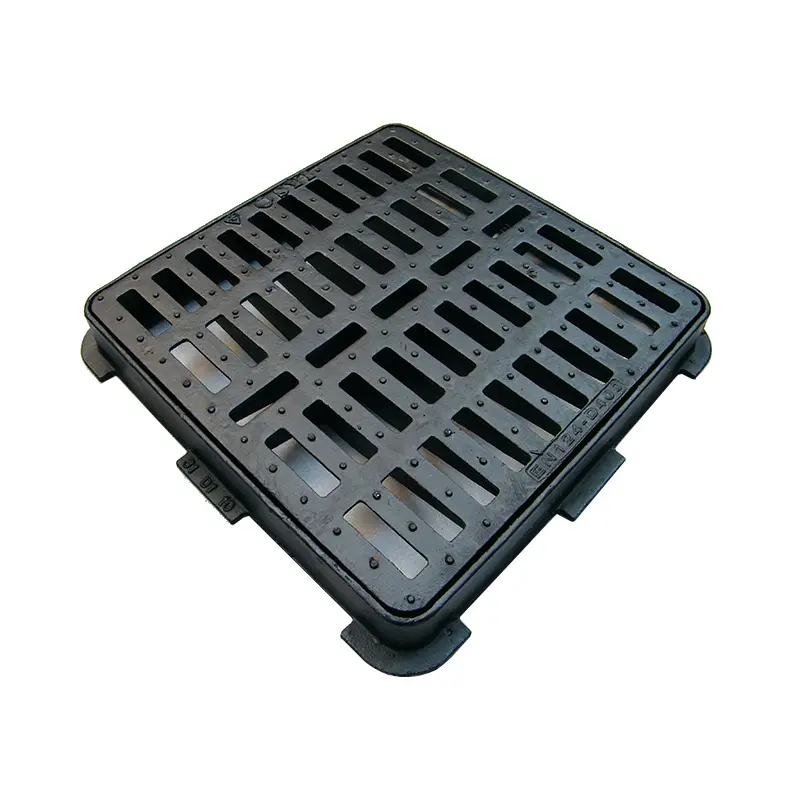 Drenaggio stradale En124 D400 duttile ferro pioggia acqua quadrato canalone Grate copertura metallo Grate fornitori