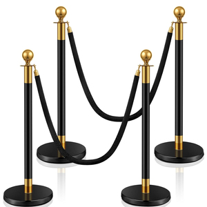 Bán buôn 1.5m hàng đợi stanchions cực có thể thu vào thắt lưng rào cản thép không gỉ kiểm soát đám đông đứng dòng ngăn flexibarrier - Product Image 5
