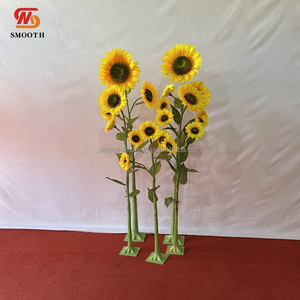 SMOOTH Wedding Decoration <strong>Tree</strong> Artificial Cherry Blossom <strong>Tree</strong> Yellow Sunflower <strong>Tree</strong> for Event Aisle Backdrop Decoration - Product Image 3