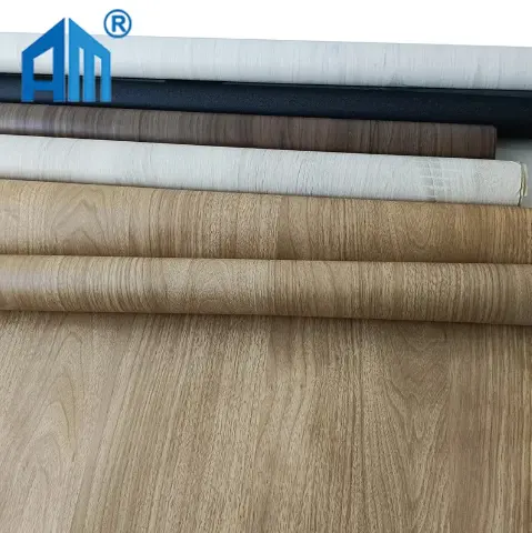 Foglio di alluminio metallizzato pellicola decorativa porta membrana Laminate per armadi MDF