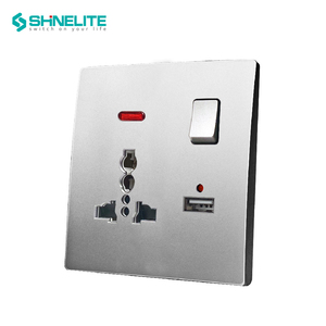 2组USB插座通用开关插座，带2USB 2.1A USB开关插座 - Product Image 2