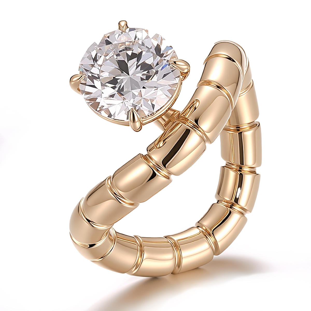 แหวนเพชรแล็บโกลด์ 10K ทองคำแท้