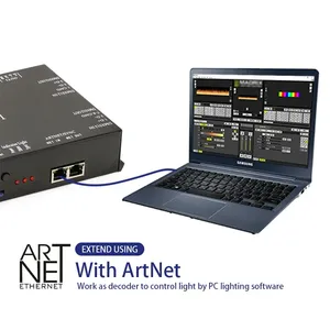 K16-artnet выход супер программируемый SD-Карта светодиодный пиксельный контроллер DMX512 мастер-управление для клуба и KTV - Product Image 4