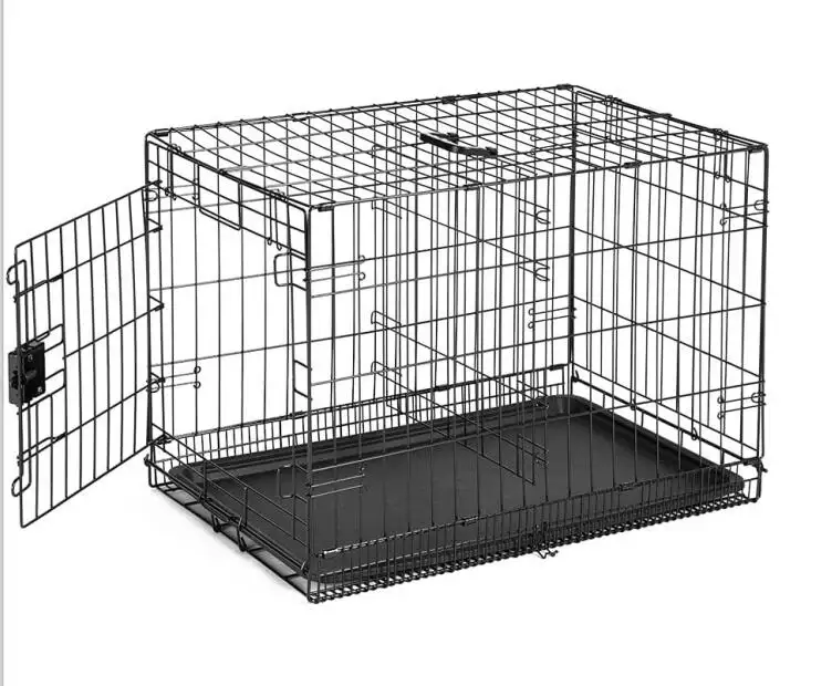 Ящик для собак, складная металлическая переноска для домашних животных, дом для домашних животных