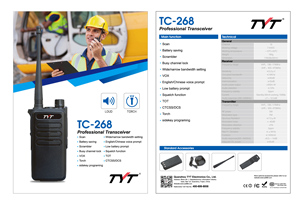 Zwei-Wege-PC programmier bares Radio Walkie Talkie TYT TC-268 2-Wege-Amateurfunk UKW UHF 5Watt 16CH Talkie-Walkie - Product Image 2