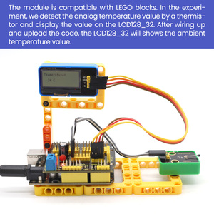 STEMプログラミング実験温度センサーオプション付き (out) シェルモジュール付きサーミスタセンサーArduino用 - Product Image 3