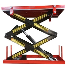 Stationary Hydraulic Scissor Lift <strong>for</strong> <strong>Loading</strong> <strong>and</strong> <strong>Unloading</strong> Containers Heavy Working <strong>Platform</strong> - Product Image 1
