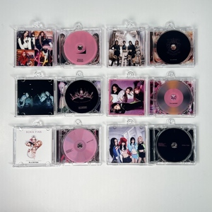 Blank Custom Acrylic Gift Music Cover Diy Keyring Acrylic Empty Dvd Nfc Custom Album Box case <strong>Key</strong> Chain Disc <strong>Jewel</strong> - Product Image 1