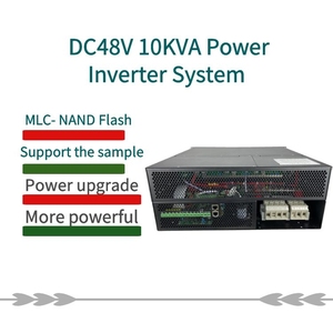 DC 48V a AC 220V 10000 Watt 10KVA Inversor de corriente sinusoidal de onda pura 4U Inversor de telecomunicaciones de montaje en rack con salida trifásica
