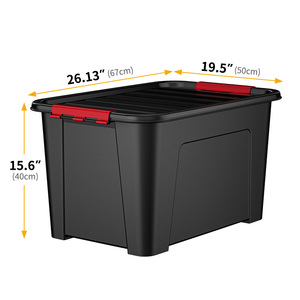 Jeko & Jeko <span class=keywords><strong>100L</strong></span> 27Gal Anti-Break sert dayanıklı plastik Ultra mandal kutusu kamp için