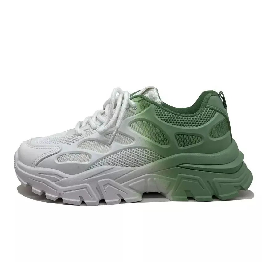 Miglior prezzo Trendy Walk Style Women Chunky Shoes Platform Sneaker Lady Leisure scarpe per aumentare l'altezza