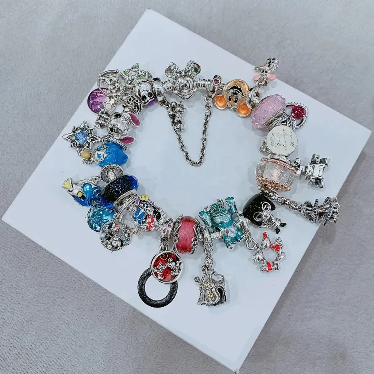 Venta al por mayor de fábrica 100% Plata de Ley 925 camaleón colgante encanto ajuste Original pulsera mujer joyería DIY cuentas mariquita colgante