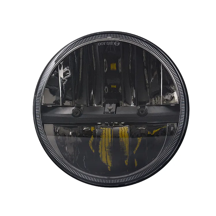 Complex Reflector Series 40W 7" Round LED Headlight with LED Passing Lights for Jeep Wrangler JK CJ TJ Miata Chevy SC2