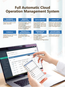 Wifi điều khiển từ xa hệ thống màn hình cảm ứng lớn bảng thông minh tươi mặt đất Cà Phê Máy bán hàng tự động với nhập khẩu evoca nhóm máy xay - Product Image 5