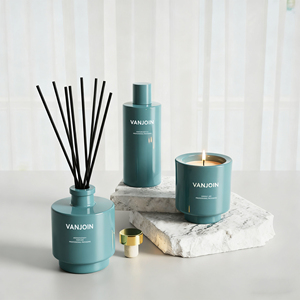 Набор из 3 стеклянных флаконов для ароматических масел и декора дома, с большой емкостью для парфюмерии и цветочными ароматами - Product Image 6