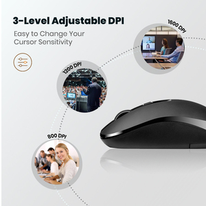 Pc Mouse del Computer Oem personalizzato a buon mercato ergonomico silenzioso Click Ultra sottile piatto piccolo Mini sottile 2.4g Mouse senza fili per il Computer portatile - Product Image 2