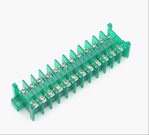 Bloque de terminales fijo TS212-Disyuntor verde transparente de 15A Conector especializado - Product Image 1