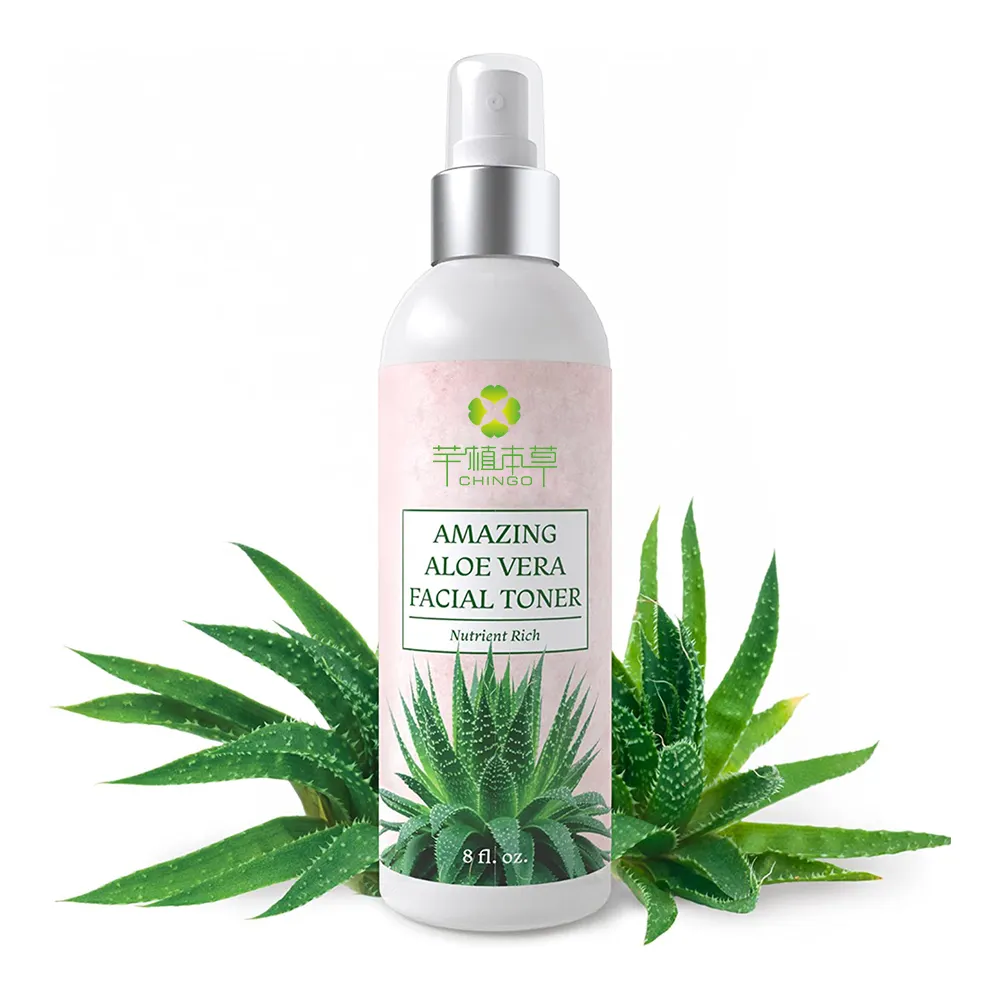 Custom Logo Aloe Vera Toner Organic Firming Acne Face Facial Moisturizing Hydrating Toner For Female