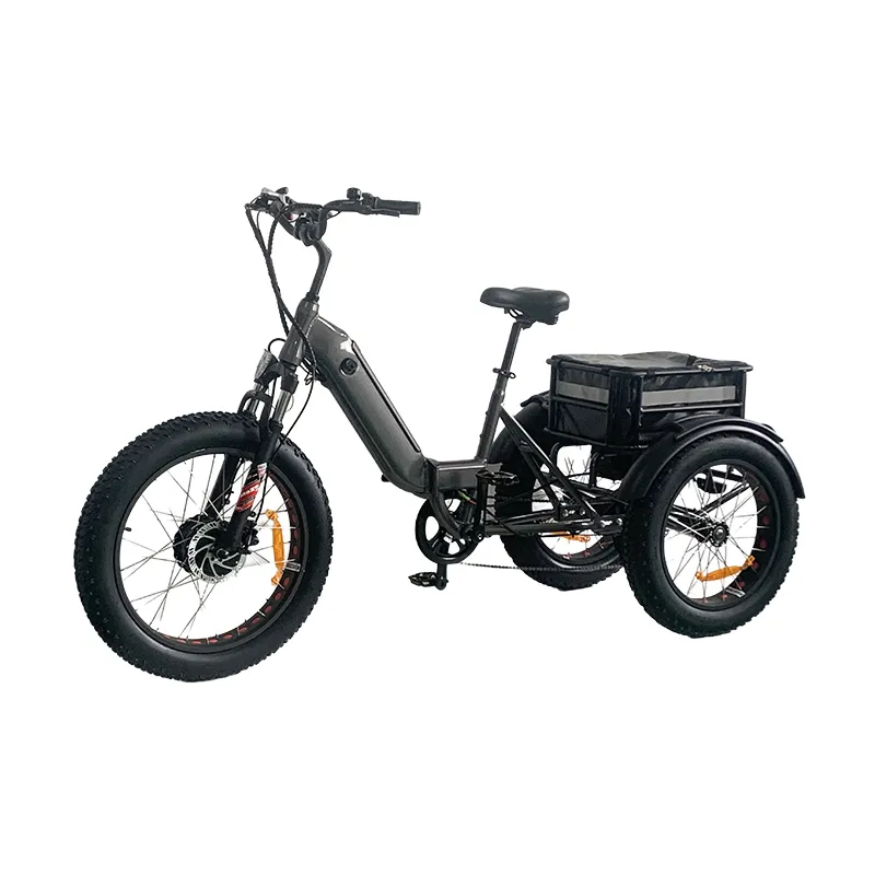 750w دراجة البضائع الكهربائية سكوتر كهربائي دراجة نارية الكهربائية للبالغين ثلاثة عجلات